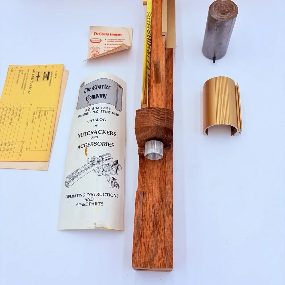 Vintage TEXAS NATIVE INERTIA NUTCRACKER MODEL #7141 ORIGINAL BOX & Instructions